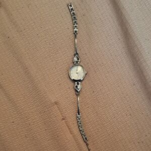 Silver Heart Accent Women's Bracelet Watch